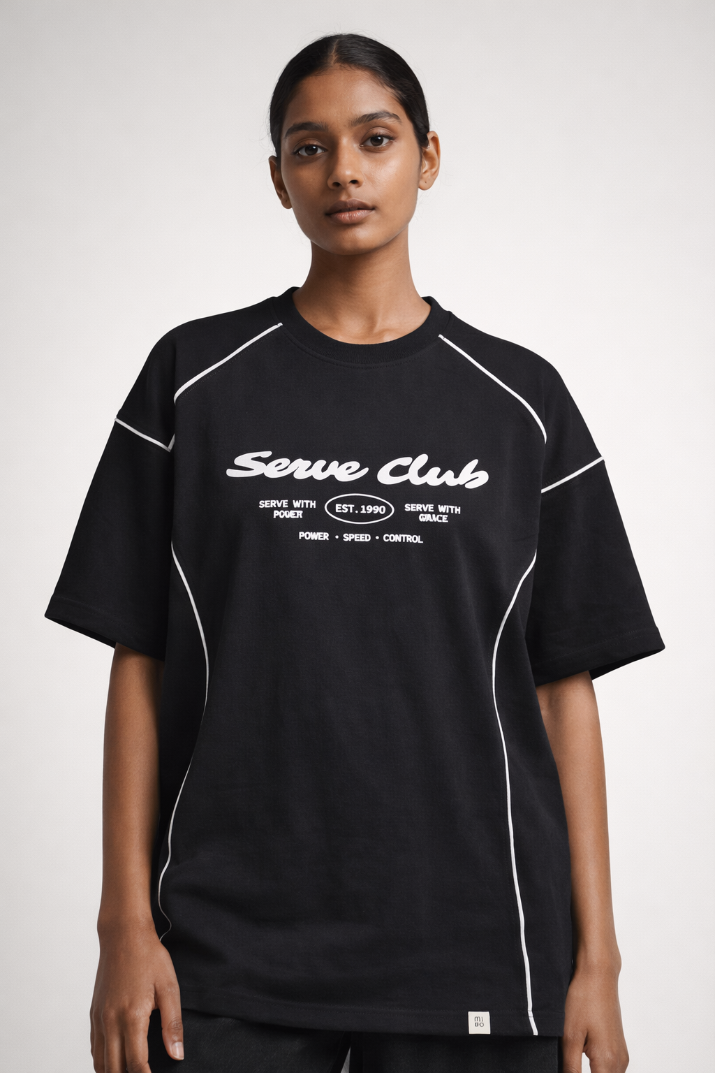 Serve Club Premium Black T-Shirt
