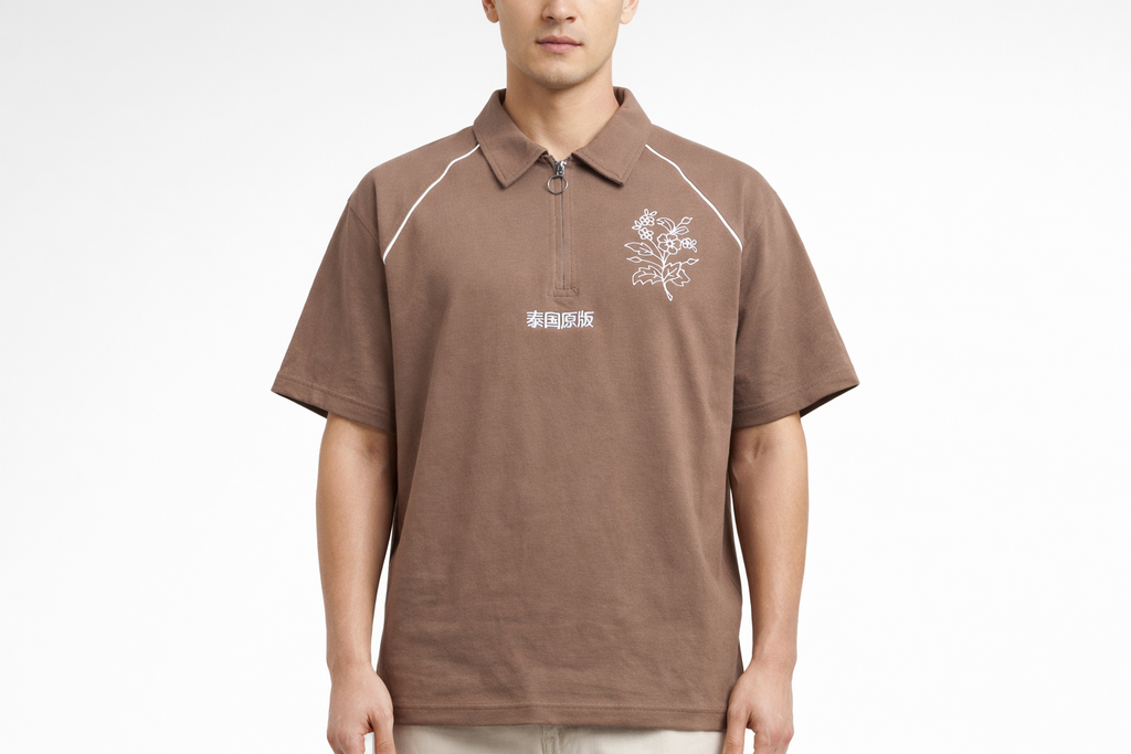 Vintage Earthtone Quarter-Zip Sweatshirt