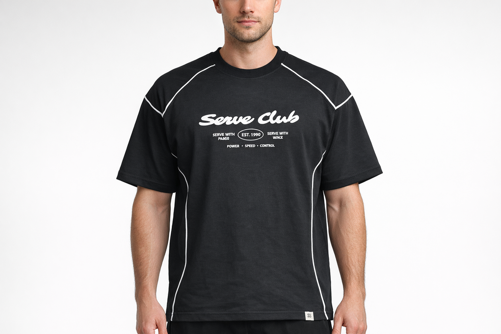 Serve Club Premium Black T-Shirt