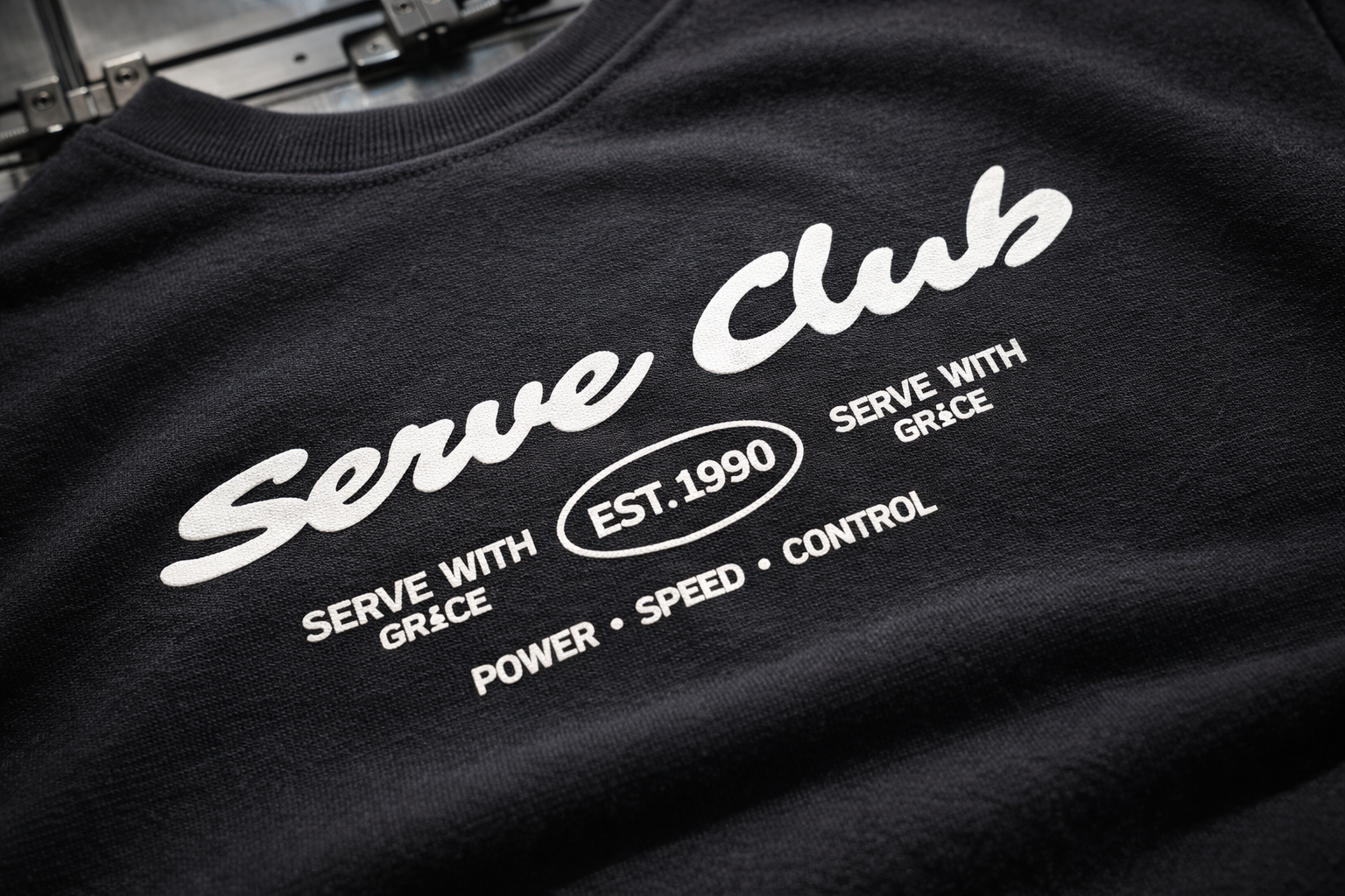 Serve Club Premium Black T-Shirt