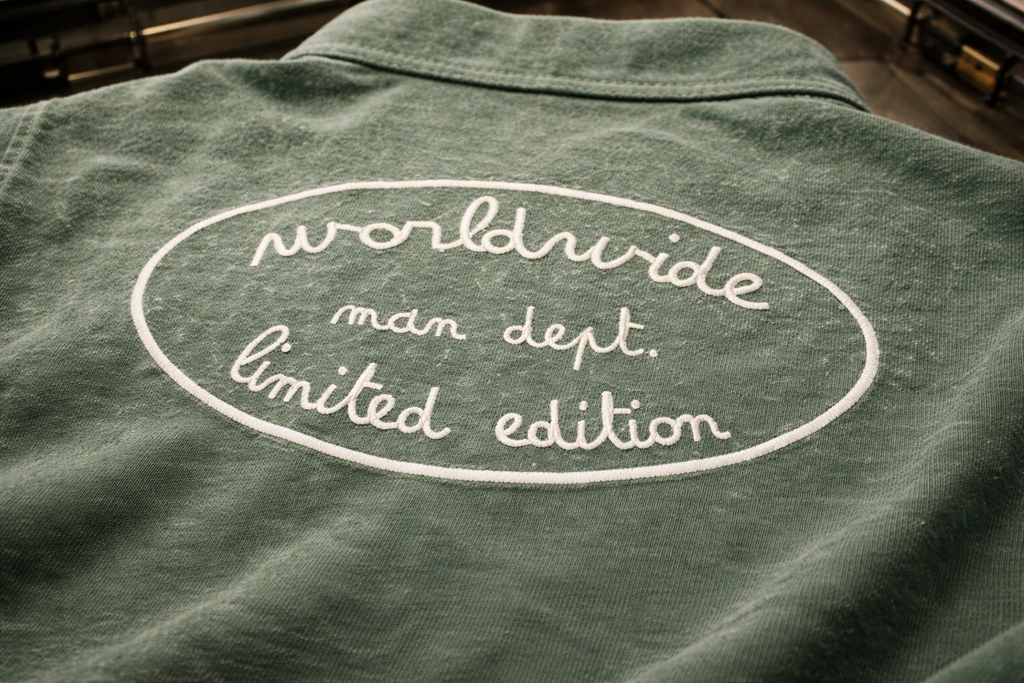 Vintage Washed Green Button-Up Shirt