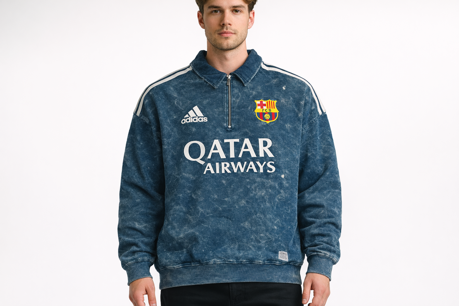 Retro FCB Heavyweight Quarter-Zip | Acid Wash