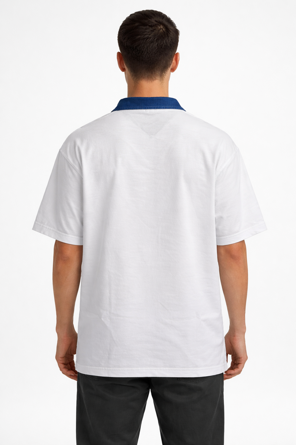 Retro Floral Oversized Polo T-Shirt