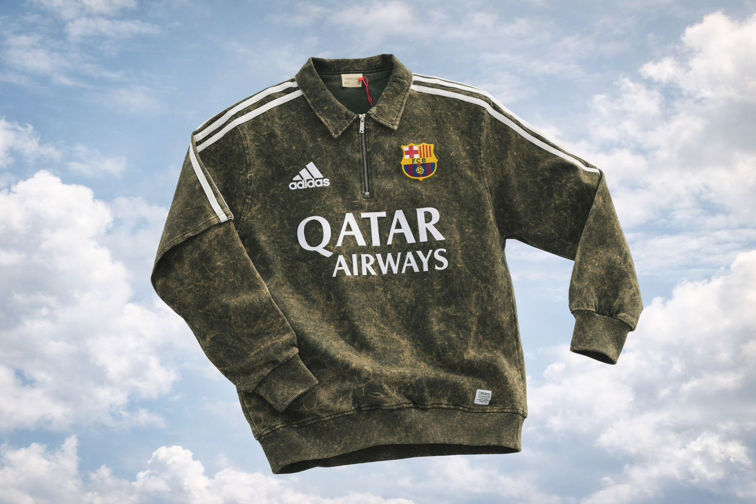 Retro FCB Heavyweight Quarter-Zip | Acid Wash