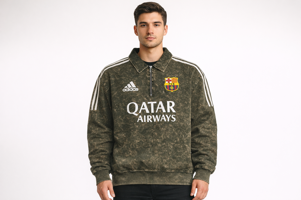 Retro FCB Heavyweight Quarter-Zip | Acid Wash