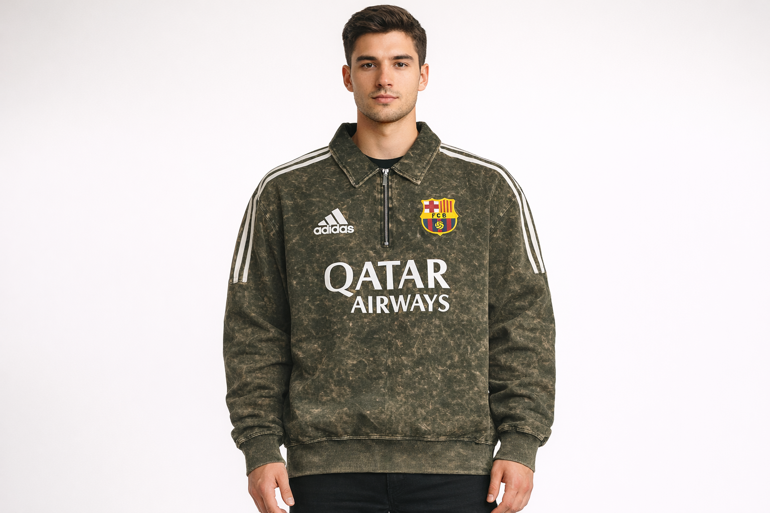 Retro FCB Heavyweight Quarter-Zip | Acid Wash