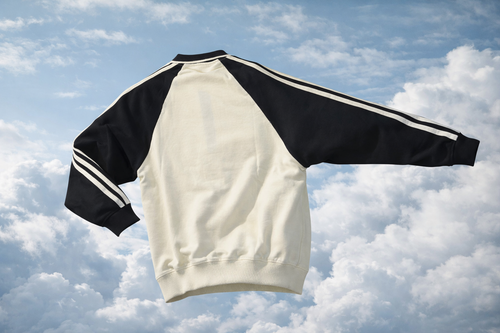 Real Madrid Retro Quarter-Zip Sweatshirt – Cream & Black