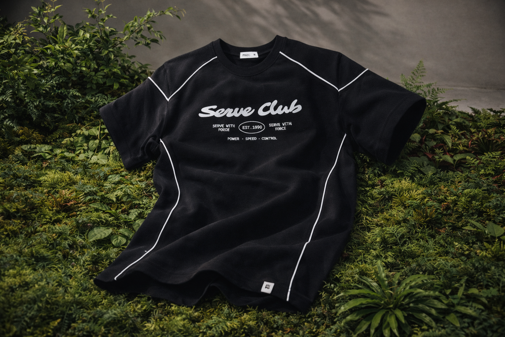 Serve Club Premium Black T-Shirt