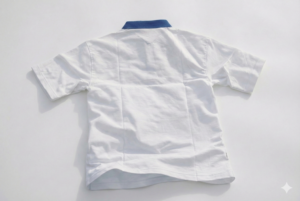 Retro Floral Oversized Polo T-Shirt